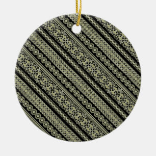 Fundo de ornamento da ucrânia preto-branco