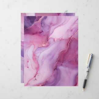 Fundo de Papel Scrapbook Rosa e Roxo