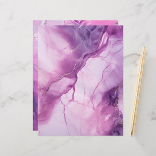 Fundo de Papel Scrapbook Rosa e Roxo