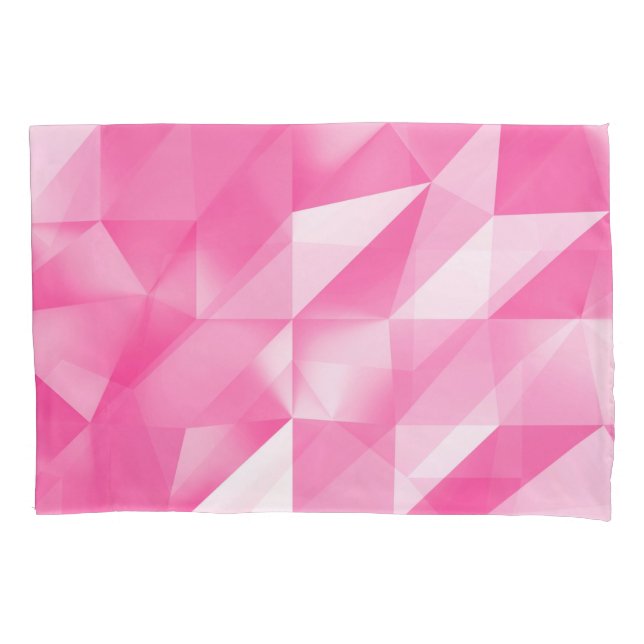 Fundo de polígono rosa: renderização 3D abstrato (Frente)