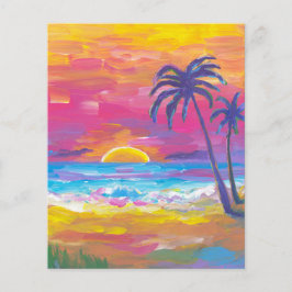 Fundo de proteção solar tropical da água