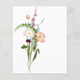 Fundo de raspagem de flores silvestres