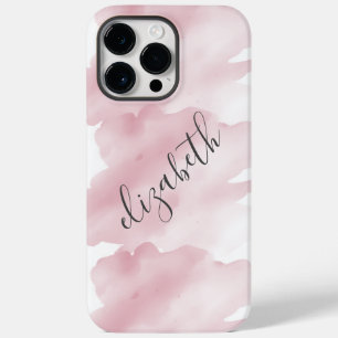 Fundo de respingo de lavagem de aquarela rosa com 