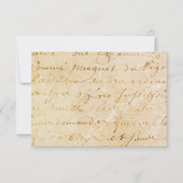 Fundo de Script Antiquado Francês Vintage dos anos (Frente)