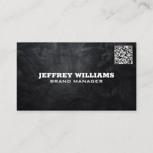 Fundo de textura preta  Cartão de visita de códi