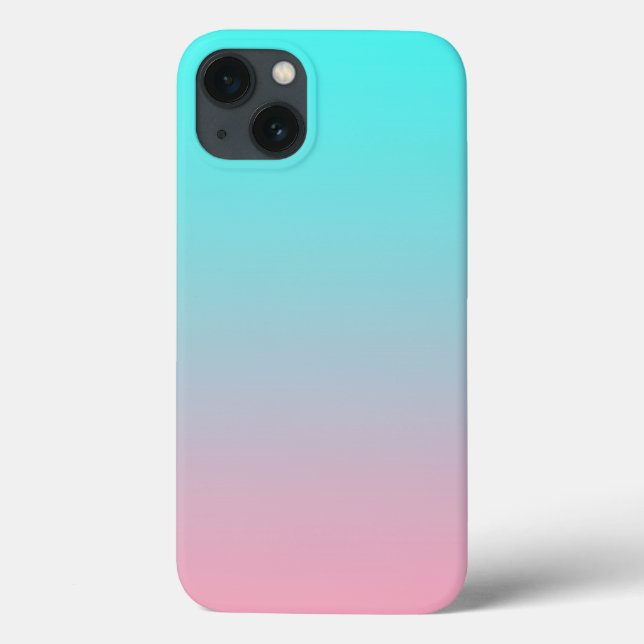 Fundo degradê simples de azul-verde para rosa (Verso)