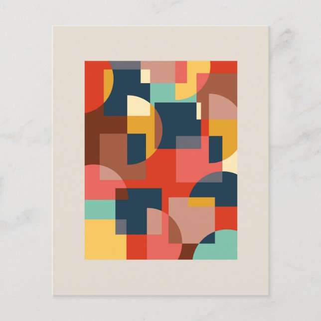 fundo do círculo geométrico abstrato (Frente)