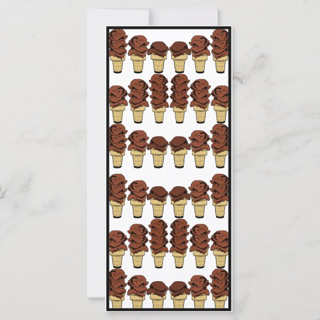 Fundo do Cones de Sorvete de Chocolate (Frente)