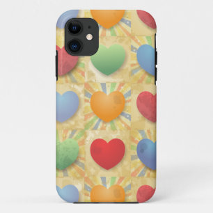 Fundo do coração, capas de iphone