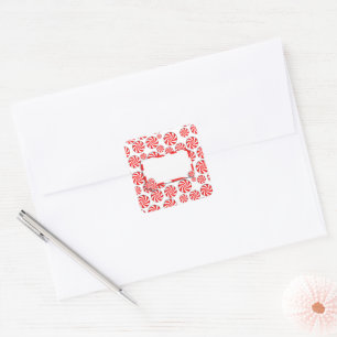 Fundo do doce Peppermint c/ Etiqueta removível