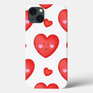Fundo do Namorados de padrão com amor cardíaco
