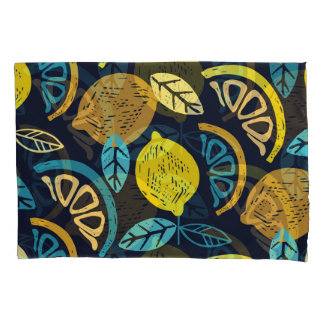 Fundo do Padrão de Doodle de Limão Citrus