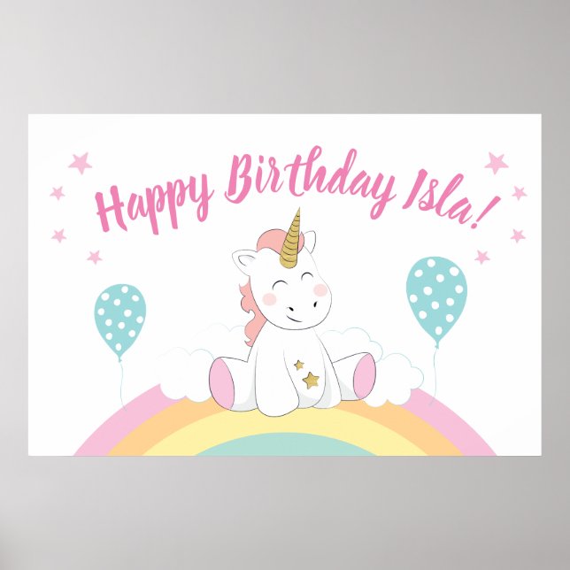 Fundo do Unicorn, poster unicorn (Frente)