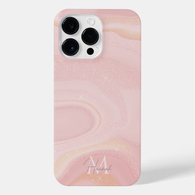 Fundo Dourado Rosa-Marble Moderno (Verso)