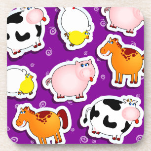 Fundo feliz da fazenda, porta copos