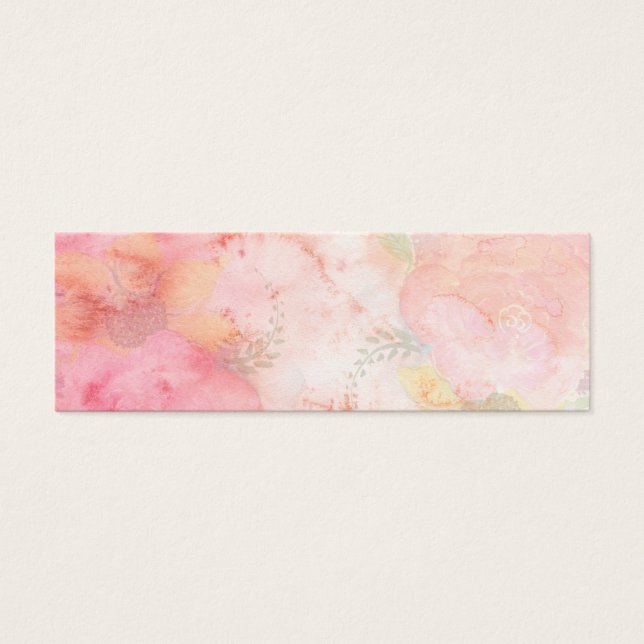 Fundo Floral Cor-de-Água Rosa (Frente)