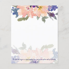 fundo floral de aquarela rosa Espírito de Poder