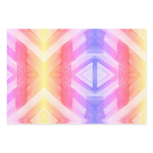 Fundo Geométrico de Aquarela Abstrata