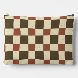 Fundo gingham clássico Cores de folhas secas Marro