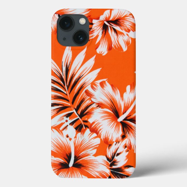 Fundo havaiano da flor do hibiscus (Verso)