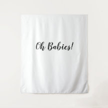 Fundo Oh Bebês Estandarte Oh Bebês Tapeçaria