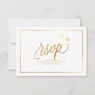 Fundo PixDezines RSVP Dazzled/Faux Dourado/DIY