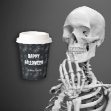 Fundo preto com teias de aranha. Personalizável.