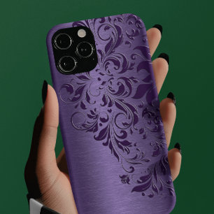 Fundo Roxo Com Lace Floral Roxo Profundo