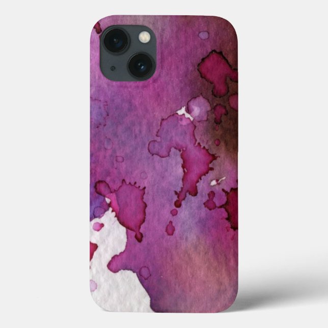 Fundo roxo da aguarela (Verso)