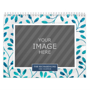 Fundo sazonal do Calendário de Fotografias da Famí