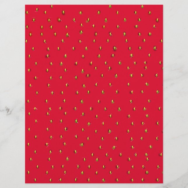Fundo vermelho de morango engraçado (Frente)