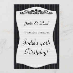 Fundo Vintage - Convite de aniversário