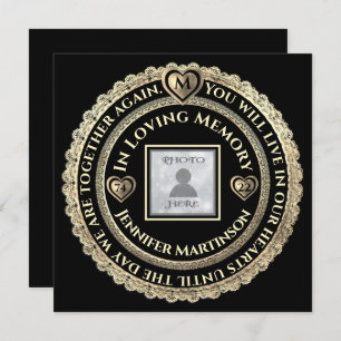 Funeral / Celebração do Convite de Aviso de Vida