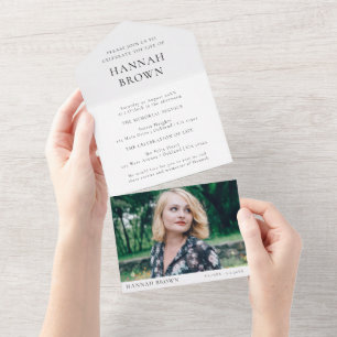 Funeral Chic Elegante Memorial Photo Keepsaet