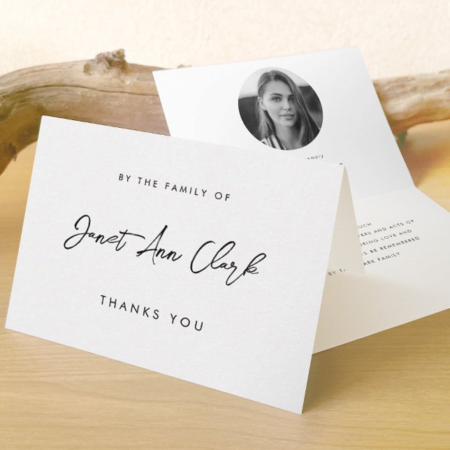 Funeral e simpatia Obrigado Cartão dobrado (Criador carregado)