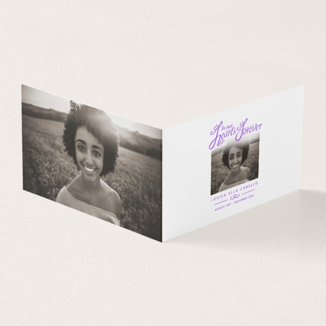 Funeral em nossos corações para sempre, carta poem (Exterior)