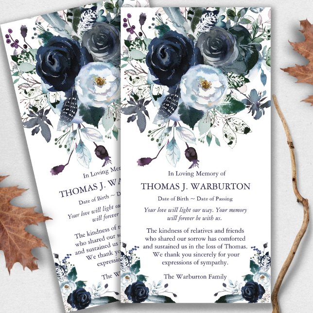 Funeral Memorial Peonies Perde Obrigado Cartões (funeral thank you cards, bereavement, elegant, simple, celebration of life, sympathy card)