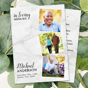 Funeral Moderno 3 Fotografia Memorial Oryer Card M