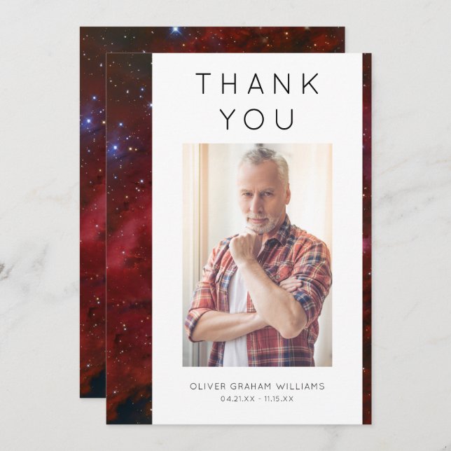 Funeral Obrigado Foto Simpatia Encantada (Frente/Verso)