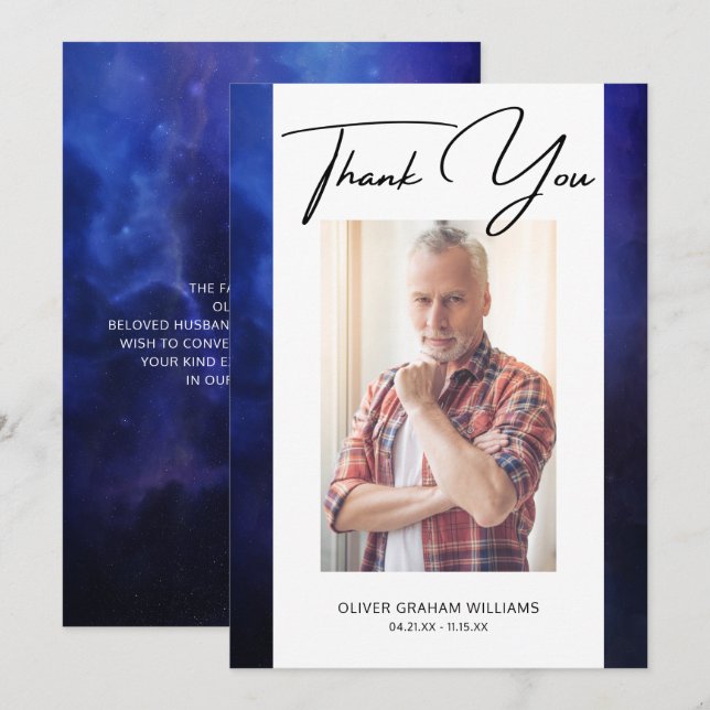 Funeral Obrigado Foto Simpatia Encantada (Frente/Verso)