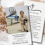 Funeral Photo Prayer for Pilot Modern Aviation<br><div class="desc">Honor your loved one’s memory with a Customizable Funeral Prayer Card, a heartfelt keepsake that captures their spirit, their story, and the comfort of a gentle prayer. Each card is thoughtfully designed to be a personal tribute, allowing you to upload a cherished photo, add the name, birth and passing dates,...</div>