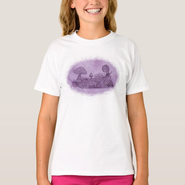 Fungi Meadow T-Shirt (Filho) (Frente)