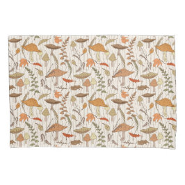 Fungos e Folhas de outono - padrão perfeito.