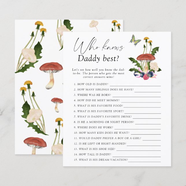 Fungos florestais de queda - Quem sabe o melhor jo (Frente/Verso)