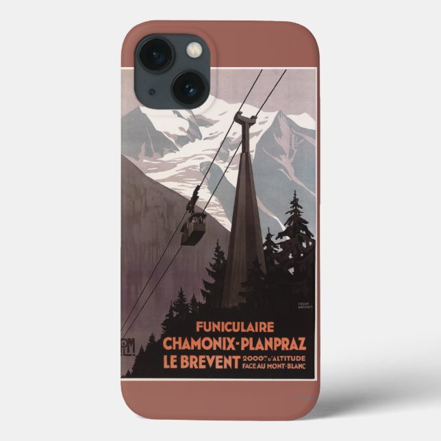 Funiculaire Le Brevent Cable Car Poster (Verso)
