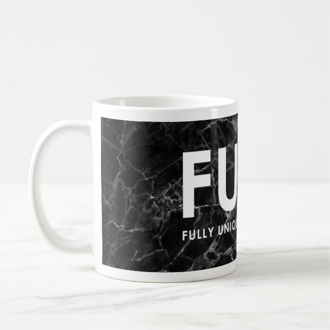 FUNK - caneca de mármore preta agora da (Esquerda)