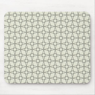 Funk Mousepad geométrico do vintage, marfim