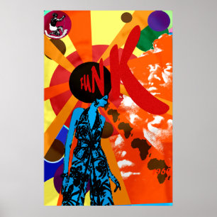 Funkart Funk retro presentes no estilo do poster v