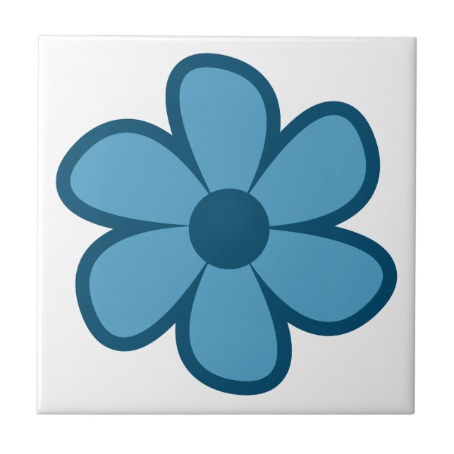 Funky 60s 70s Azulejo de cerâmica com ventilador r (Frente)