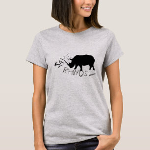 Funky and Na moda Save Rhinos T-Shirt Top